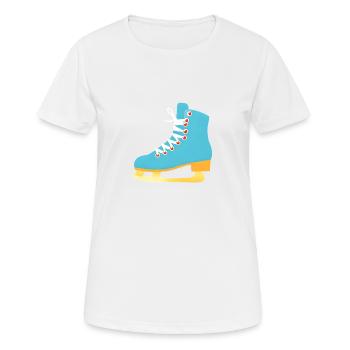 Figure Skating Ice Skating Figure Skating - Women's Breathable T-Shirt - white - Front - AI Model Female 172 dark (172cm)