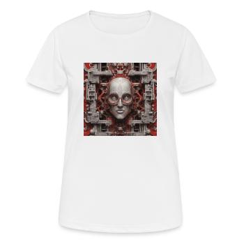 Jenseits von Verstand und Maschine - Frauen T-Shirt atmungsaktiv - Weiß - Vorne - AI Model Female 172 dark (172cm)