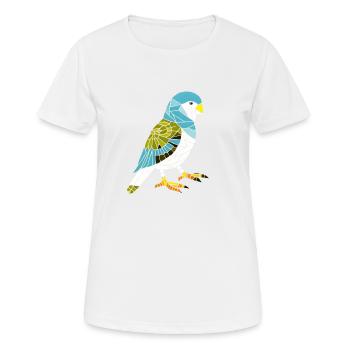 Bird Owner Budgie Cockatiel Bird - Women's Breathable T-Shirt - white - Front - AI Model Female 172 dark (172cm)