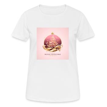 Christmas - Women's Breathable T-Shirt - white - Front - AI Model Female 172 dark (172cm)