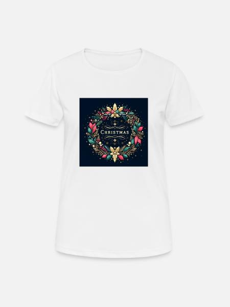 Weihnachten - Frauen T-Shirt atmungsaktiv - Weiß