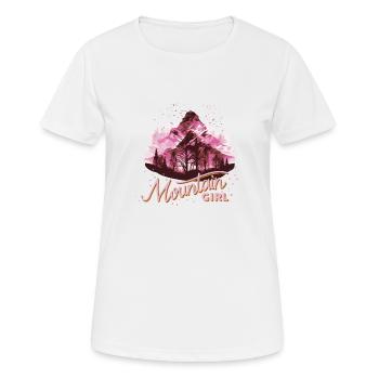 Bergmädchen Bunt - Frauen T-Shirt atmungsaktiv - Weiß - Vorne - AI Model Female 172 dark (172cm)