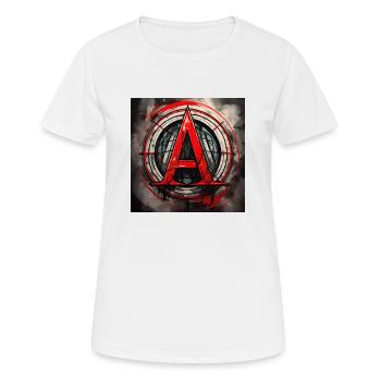 gegen alle Autoritäten außer meiner Mutter - Frauen T-Shirt atmungsaktiv - Weiß - Vorne - AI Model Female 172 dark (172cm)
