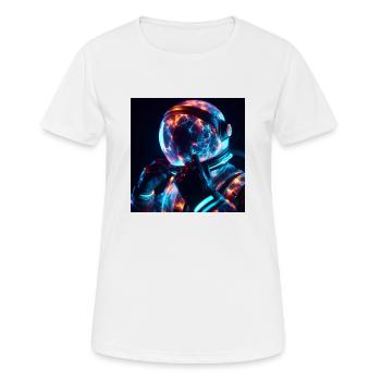 Spaceman - Women's Breathable T-Shirt - white - Front - AI Model Female 172 dark (172cm)