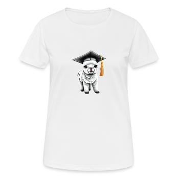 Baccalauréat Certificat de fin d’études supérieures Études d’alpaga - T-shirt respirant Femme - blanc - Devant - AI Model Female 172 dark (172cm)