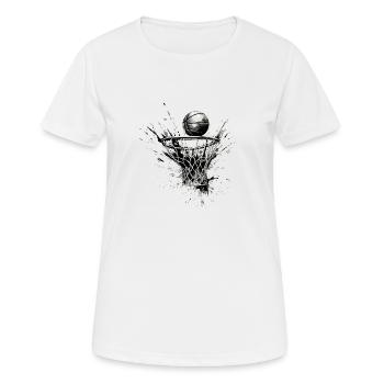 Genetzt! - Frauen T-Shirt atmungsaktiv - Weiß - Vorne - AI Model Female 172 dark (172cm)