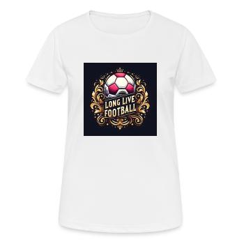 soccer ball - Women's Breathable T-Shirt - white - Front - AI Model Female 172 dark (172cm)