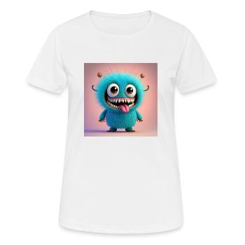 Happy Halloween cute monster scary funny spooky - Women's Breathable T-Shirt - white - Front - AI Model Female 172 dark (172cm)