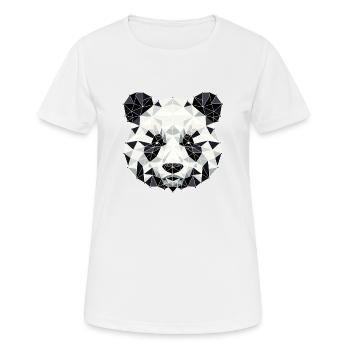 Panda // panda - Frauen T-Shirt atmungsaktiv - Weiß - Vorne - AI Model Female 172 dark (172cm)