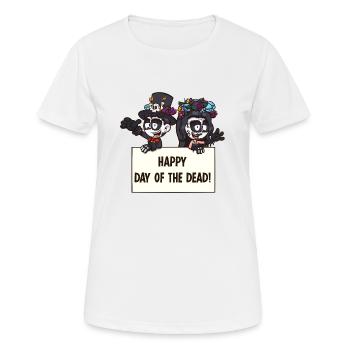 Joyeux Jour Des Enfants Morts - T-shirt respirant Femme - blanc - Devant - AI Model Female 172 dark (172cm)