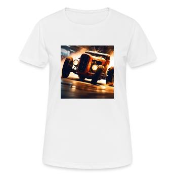 Rusty Hot Rod racing #2 - Women's Breathable T-Shirt - white - Front - AI Model Female 172 dark (172cm)