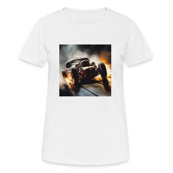 Rusty Hot Rod racing #3 - Women's Breathable T-Shirt - white - Front - AI Model Female 172 dark (172cm)