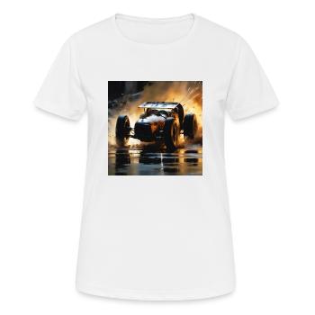Rusty Hot Rod racing #5 - Women's Breathable T-Shirt - white - Front - AI Model Female 172 dark (172cm)