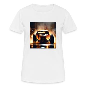 Rusty Hot Rod racing #6 - Women's Breathable T-Shirt - white - Front - AI Model Female 172 dark (172cm)