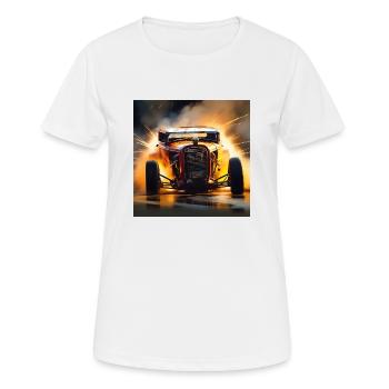 Rusty Hot Rod racing #8 - Women's Breathable T-Shirt - white - Front - AI Model Female 172 dark (172cm)