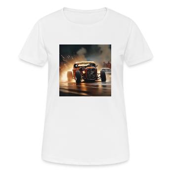 Rusty Hot Rod Rennen #10 - Frauen T-Shirt atmungsaktiv - Weiß - Vorne - AI Model Female 172 dark (172cm)