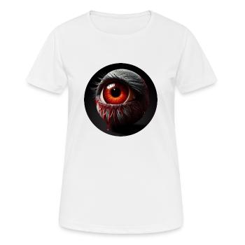 Auge Satanisch Dunkler Charakter Grausam - Frauen T-Shirt atmungsaktiv - Weiß - Vorne - AI Model Female 172 dark (172cm)