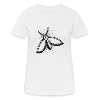 Witchcore moth with all seeing eye - Women's Breathable T-Shirt - white - Front - AI Model Female 172 dark (172cm)