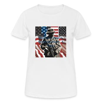 Vétérans, anciens combattant, armistice. - T-shirt respirant Femme - blanc - Devant - AI Model Female 172 dark (172cm)