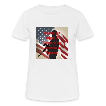 Vétérans, anciens combattant, armistice. - T-shirt respirant Femme - blanc - Devant - AI Model Female 172 dark (172cm)