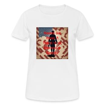 Vétérans, anciens combattant, armistice. - T-shirt respirant Femme - blanc - Devant - AI Model Female 172 dark (172cm)