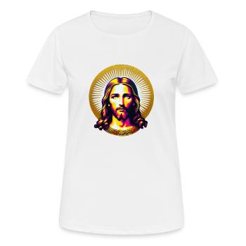 Jesus Christ - Women's Breathable T-Shirt - white - Front - AI Model Female 172 dark (172cm)