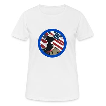 Vétérans,ancien combattant,armistice,us army,navy - T-shirt respirant Femme - blanc - Devant - AI Model Female 172 dark (172cm)
