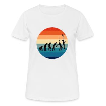 Paddle Paddle Racket Paddle Tennis Schlägersport - Women's Breathable T-Shirt - white - Front - AI Model Female 172 dark (172cm)