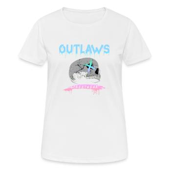 Gesetzlose Schädel Schädel Autobahngangs Bikermotor - Frauen T-Shirt atmungsaktiv - Weiß - Vorne - AI Model Female 172 dark (172cm)