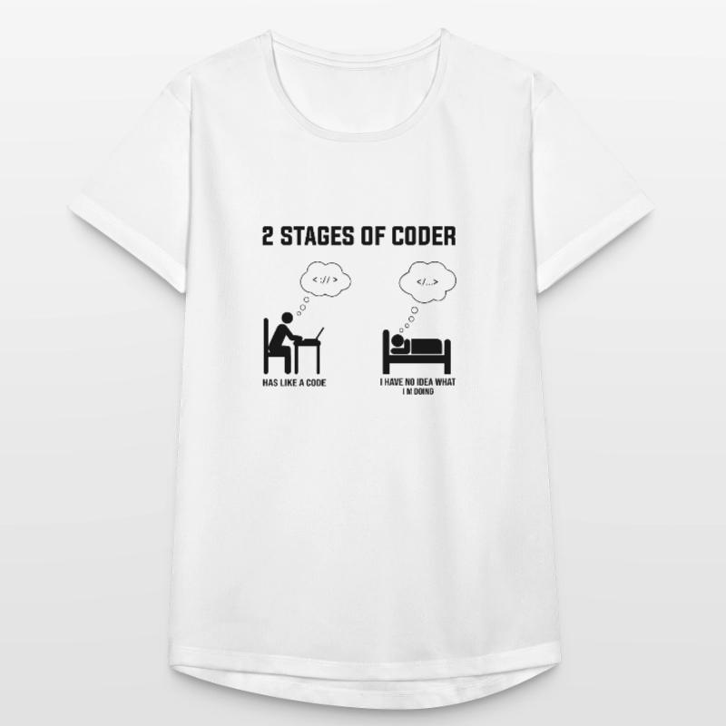 2 Stages Of Coder - Gift Idea Humor Code Coding Women's Breathable T-Shirt