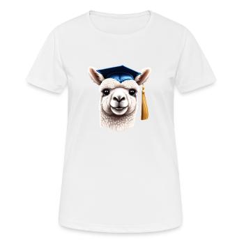 Baccalauréat Certificat de fin d’études supérieures Études d’alpaga - T-shirt respirant Femme - blanc - Devant - AI Model Female 172 dark (172cm)