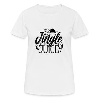 Jingle Juice - Women's Breathable T-Shirt - white - Front - AI Model Female 172 dark (172cm)