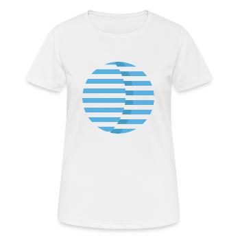 Planète - T-shirt respirant Femme - blanc - Devant - AI Model Female 172 dark (172cm)