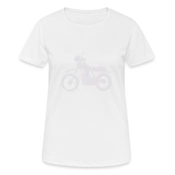 Moto Moto Motorcross Moto Fan De Moto - T-shirt respirant Femme - blanc - Devant - AI Model Female 172 dark (172cm)