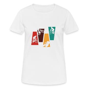 Vintage retro bike - bike gift idea - Women's Breathable T-Shirt - white - Front - AI Model Female 172 dark (172cm)