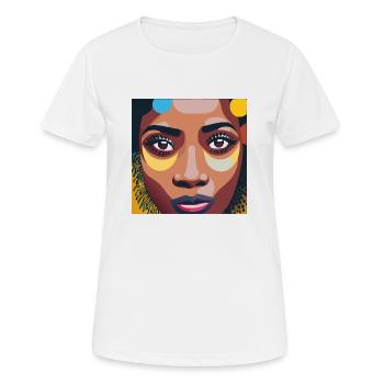 Women / feminin / Art - Frauen T-Shirt atmungsaktiv - Weiß - Vorne - AI Model Female 172 dark (172cm)