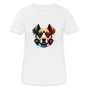 Propriétaire de chien Chien Propriétaire de chien Propriétaire de chien Berger allemand - T-shirt respirant Femme - blanc - Devant - AI Model Female 172 dark (172cm)