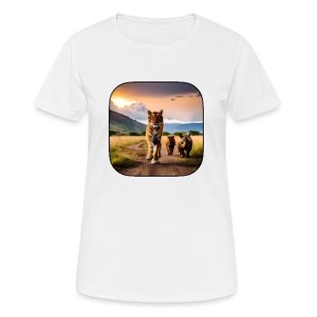 afrikan tiefer - Frauen T-Shirt atmungsaktiv - Weiß - Vorne - AI Model Female 172 dark (172cm)