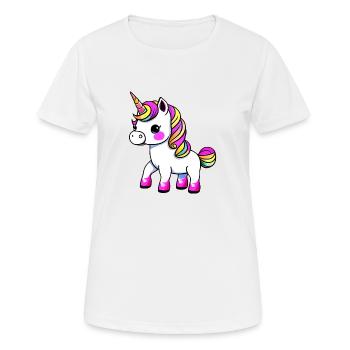 Unicorns Unicorn Mythical Animal Girl Mythical Creatures - Women's Breathable T-Shirt - white - Front - AI Model Female 172 dark (172cm)