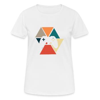 Console rétro vintage-idée cadeau console - T-shirt respirant Femme - blanc - Devant - AI Model Female 172 dark (172cm)