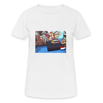Arrivée de Saint-Nicolas - T-shirt respirant Femme - blanc - Devant - AI Model Female 172 dark (172cm)