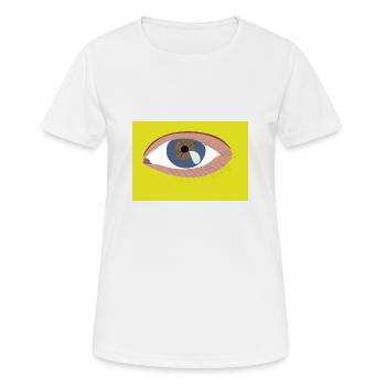 Auge - Frauen T-Shirt atmungsaktiv - Weiß - Vorne - AI Model Female 172 dark (172cm)