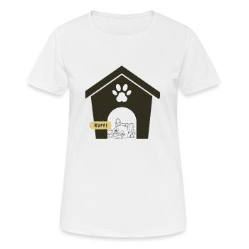 Ruff Day Dog Design - T-shirt respirant Femme - blanc - Devant - AI Model Female 172 dark (172cm)
