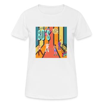 Retro Roller Groove - Women's Breathable T-Shirt - white - Front - AI Model Female 172 dark (172cm)