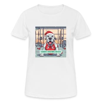 Die Jingle Bells - Doggy Edition - Frauen T-Shirt atmungsaktiv - Weiß - Vorne - AI Model Female 172 dark (172cm)