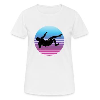 Grimpeur Femmes Bloc Grimpeur Escalade de bloc - T-shirt respirant Femme - blanc - Devant - AI Model Female 172 dark (172cm)