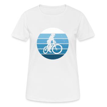 Cyclisme Cyclisme VTT Femme - T-shirt respirant Femme - blanc - Devant - AI Model Female 172 dark (172cm)
