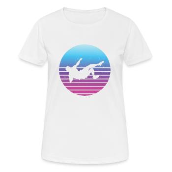Bouldering Women Bouldering Men Bouldering - Women's Breathable T-Shirt - white - Front - AI Model Female 172 dark (172cm)