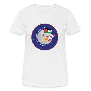 Agence spatiale palestinienne - T-shirt respirant Femme - blanc - Devant - AI Model Female 172 dark (172cm)
