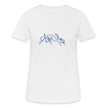 Paris Street Art Souvenir - T-shirt respirant Femme - blanc - Devant - AI Model Female 172 dark (172cm)